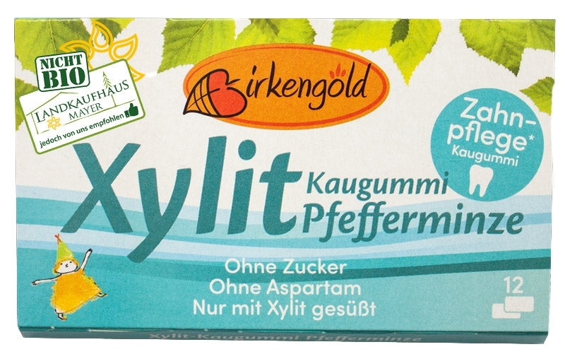 Birkengold Xylit Zahnpflege Kaugummi 12 Stück