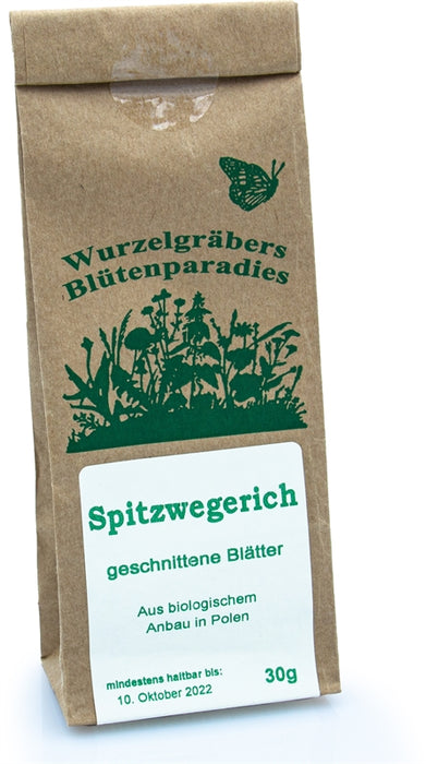 Wurzelgräbers Blütenparadies Bio Spitzwegerich geschnitten 30g