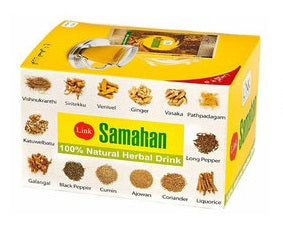 Samahan Verpackung mit Abbildungen der Kräuter und Gewürze