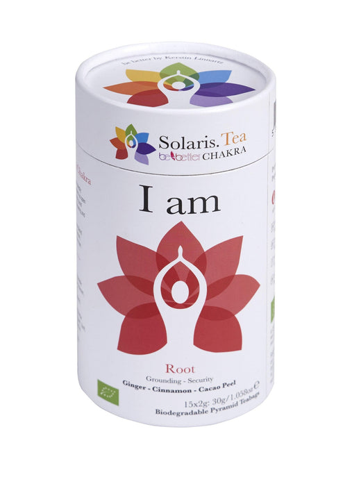 Solaris Bio Chakra Tee I Am in roter Teedose