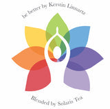 Mehrfarbiges Blütensymbol der Solaris Chakra Kollektion von Kerstin Linnartz